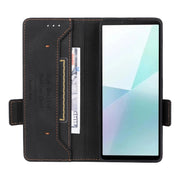 For Sony Xperia 10 VI 2024 Magnetic Clasp Leather Phone Case(Black)