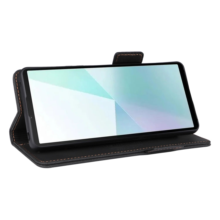 For Sony Xperia 10 VI 2024 Magnetic Clasp Leather Phone Case(Black)