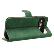For Google Pixel 9 Pro Skin Feel Magnetic Flip Leather Phone Case(Green)