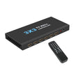 NK-330 3x3 4K 9 Screen HDMI DVI TV Video Wall Controller Splitter Multi Video Screen Processor Splicer, Plug Type:AU Plug(Black) - Splitter by PMC TechLife | Online Shopping South Africa | PMC TechLife | Buy Now Pay Later Mobicred