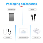 JNN Q75 Magnetic Smart Voice Recorder, Memory:8GB(Black)