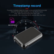 JNN Q75 Magnetic Power Bank Smart Voice Recorder, Memory:32GB(Black)