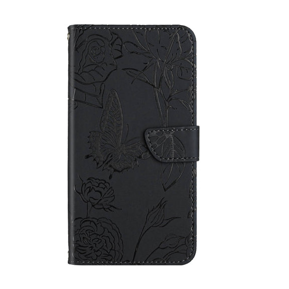 For Google Pixel 9 Skin Feel Butterfly Embossed Flip Leather Phone Case(Black)