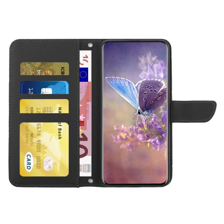 For Google Pixel 9 Skin Feel Butterfly Embossed Flip Leather Phone Case(Black)