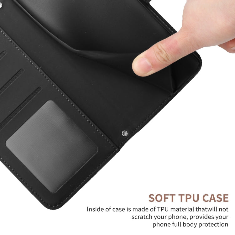For Google Pixel 9 Pro Skin Feel Butterfly Embossed Flip Leather Phone Case(Black)