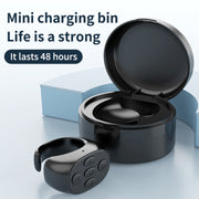 JX-05S 5-button Bluetooth Remote Control Cellphone Smart Ring Remote Control with Charging Case(White)