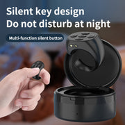JX-05S 5-button Bluetooth Remote Control Cellphone Smart Ring Remote Control with Charging Case(Pink)