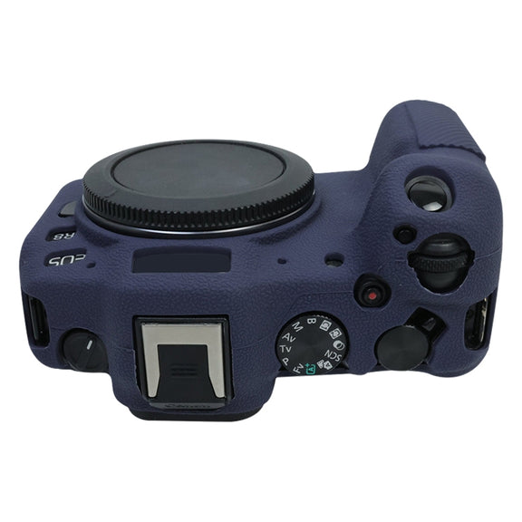 For Canon EOS R8 Soft Silicone Protective Case(Dark Blue)