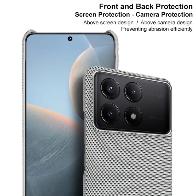 For Xiaomi Redmi K70 5G/K70 Pro 5G imak Ruiyi Series Cloth Texture PU + PC Phone Case(Black)