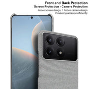 For Xiaomi Redmi K70 5G/K70 Pro 5G imak Ruiyi Series Cloth Texture PU + PC Phone Case(Black)