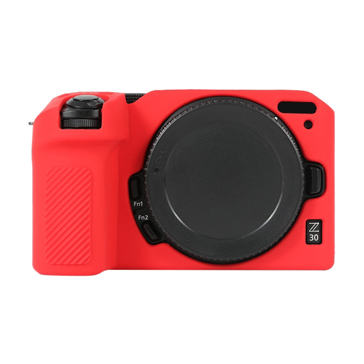 For Nikon Z 30 Soft Silicone Protective Case with Lens Cover(Red)