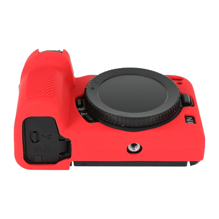 For Nikon Z 30 Soft Silicone Protective Case with Lens Cover(Red)