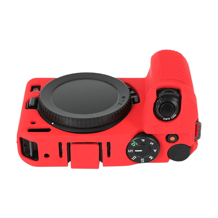 For Nikon Z 30 Soft Silicone Protective Case with Lens Cover(Red)