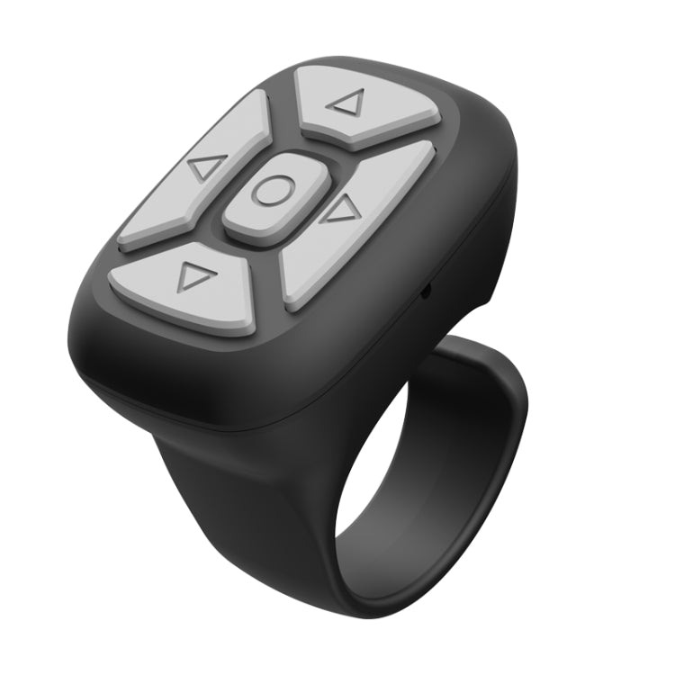 S18 Portable Smart Wireless Bluetooth Ring Remote Control(Black)