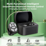 S20 Portable Smart Wireless Bluetooth Ring Remote Control with Charging Case(Black)