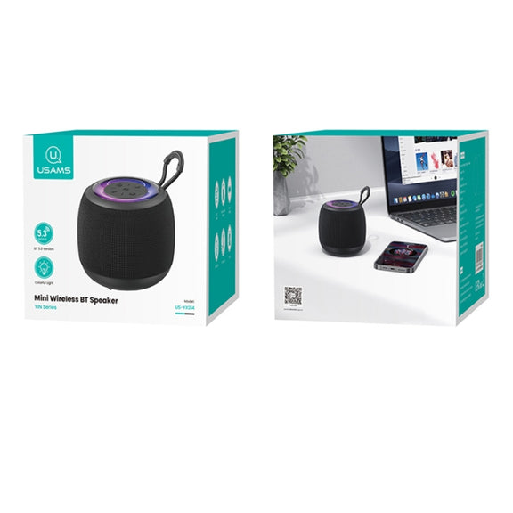 USAMS US-YX014 Yinya Series Mini Wireless Bluetooth Speaker(Black)