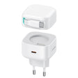 USAMS US-CC202 SMF Series PD35W Dual Type-C Port GaN Fast Charger, EU Plug(White) - free shipping - PMC Jewellery - Order now!