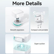 USAMS US-CC202 SMF Series PD35W Dual Type-C Port GaN Fast Charger, EU Plug(White)