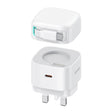 USAMS US-CC204 SMF Series PD35W Dual Type-C Port GaN Fast Charger, UK Plug(White) - free shipping - PMC Jewellery - Order now!