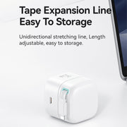 USAMS US-CC210 SMF Series PD35W 8 Pin + Type-C Dual Port GaN Fast Charger, US Plug(White)