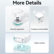 USAMS US-CC210 SMF Series PD35W 8 Pin + Type-C Dual Port GaN Fast Charger, US Plug(White)