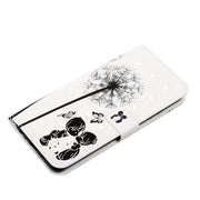 For iPhone 16 Plus Oil Embossed 3D Drawing Leather Phone Case(Couple Dandelion)