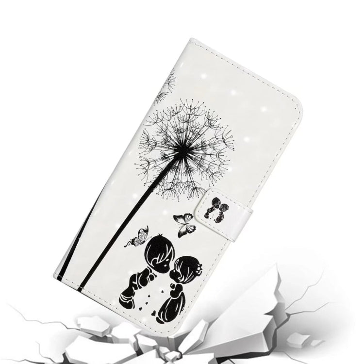 For iPhone 16 Plus Oil Embossed 3D Drawing Leather Phone Case(Couple Dandelion)