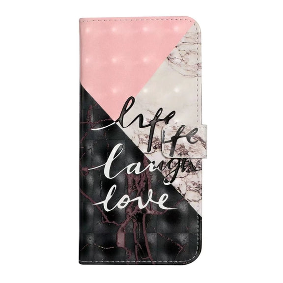 For iPhone 16 Pro Max Oil Embossed 3D Drawing Leather Phone Case(Stitching Marble)