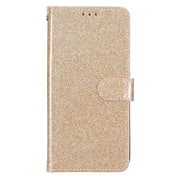 For Motorola Moto G56 5G Glitter Powder Flip Leather Phone Case(Gold)