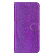 For Motorola Moto G56 5G Glitter Powder Flip Leather Phone Case(Purple)