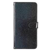 For Motorola Moto G86 5G Glitter Powder Flip Leather Phone Case(Black)