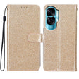 For Honor 90 Lite Glitter Powder Flip Leather Phone Case(Gold) - Honor Cases by PMC TechLife | Online Shopping South Africa | PMC TechLife | Buy Now Pay Later Mobicred