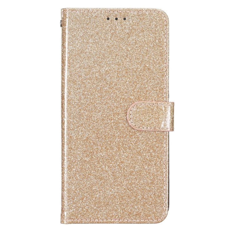 For Honor 90 Lite Glitter Powder Flip Leather Phone Case(Gold)