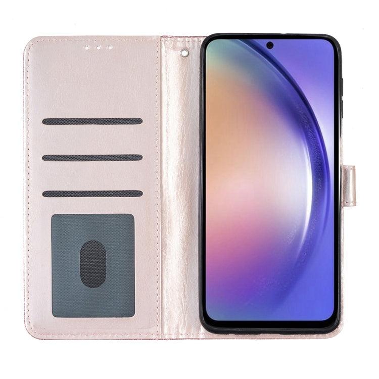 For Honor 90 Lite Glitter Powder Flip Leather Phone Case(Rose Gold)