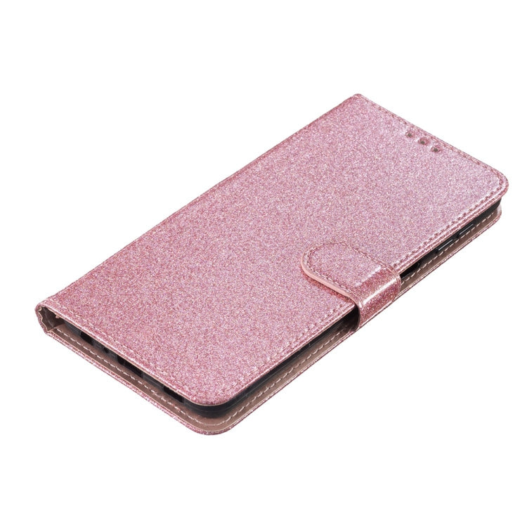 For Honor 90 Lite Glitter Powder Flip Leather Phone Case(Rose Gold)