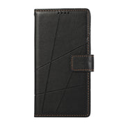 For Huawei nova 10 SE PU Genuine Leather Texture Embossed Line Phone Case(Black)