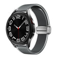 For Samsung Galaxy Watch6 / 5 / 4 Translucent Magnetic Silver Buckle Silicone Watch Band(Space Grey) - free shipping - PMc TechLife - Order now!