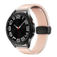 For Samsung Galaxy Watch6 / 5 / 4 Translucent Magnetic Black Buckle Silicone Watch Band(Pink) - free shipping - PMc TechLife - Order now!