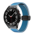 For Samsung Galaxy Watch6 / 5 / 4 Translucent Magnetic Black Buckle Silicone Watch Band(Blue) - free shipping - PMc TechLife - Order now!
