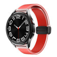 For Samsung Galaxy Watch6 / 5 / 4 Translucent Magnetic Black Buckle Silicone Watch Band(Red) - free shipping - PMc TechLife - Order now!
