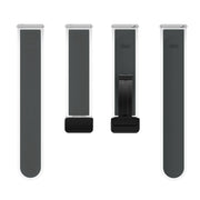 For Samsung Galaxy Watch6 / 5 / 4 Translucent Magnetic Black Buckle Silicone Watch Band(Space Grey)