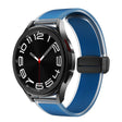 For Samsung Galaxy Watch6 / 5 / 4 Translucent Magnetic Black Buckle Silicone Watch Band(Rock Blue) - free shipping - PMc TechLife - Order now!