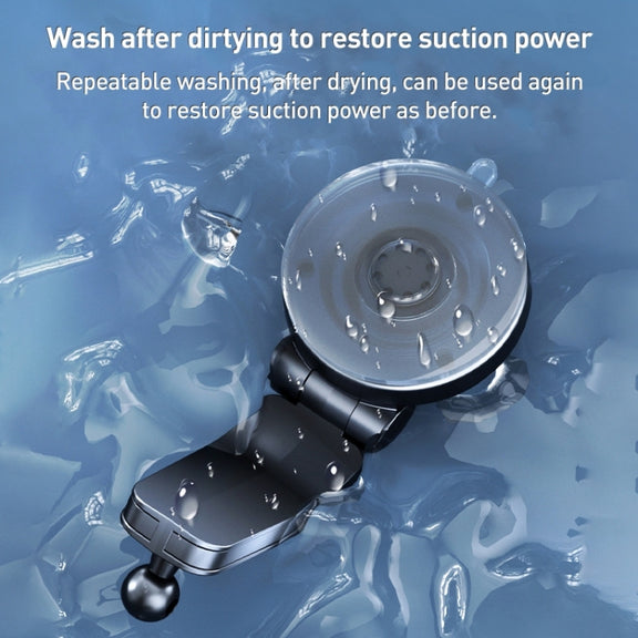 D6 Mechanical Locking Wireless Fast Charging Air Outlet Car Holder, Style:Strong Suction Cup Version