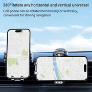 D6 Mechanical Locking Wireless Fast Charging Air Outlet Car Holder, Style:Strong Suction Cup Version