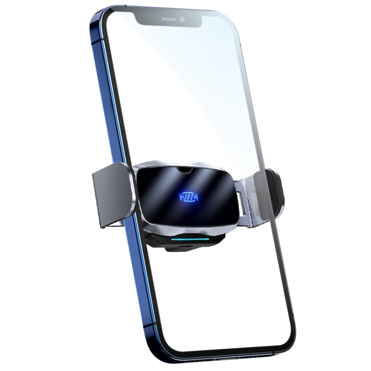 D7 Infrared lnduction Wireless Fast Charging Air Outlet Car Holder(Silver)