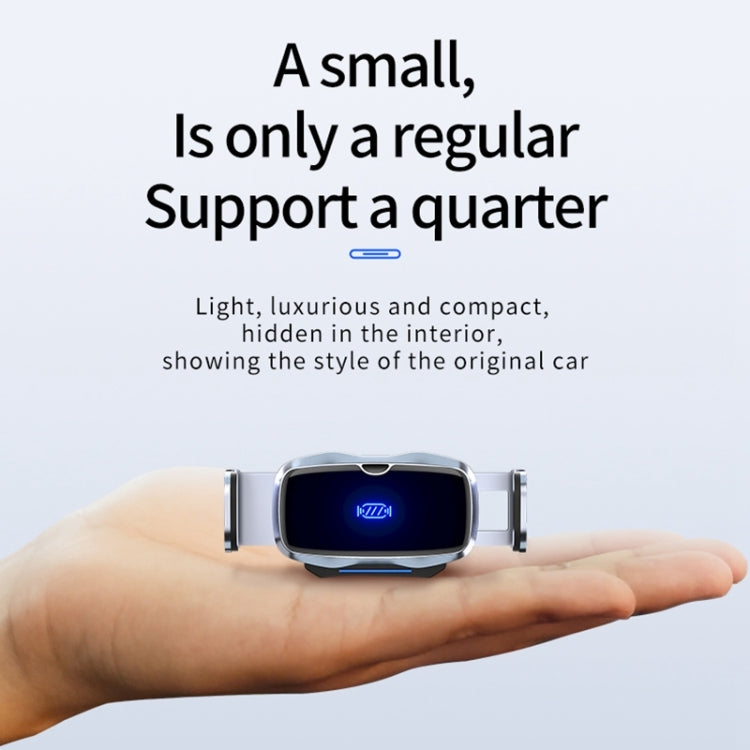 D7 Infrared lnduction Wireless Fast Charging Air Outlet Car Holder(Black)