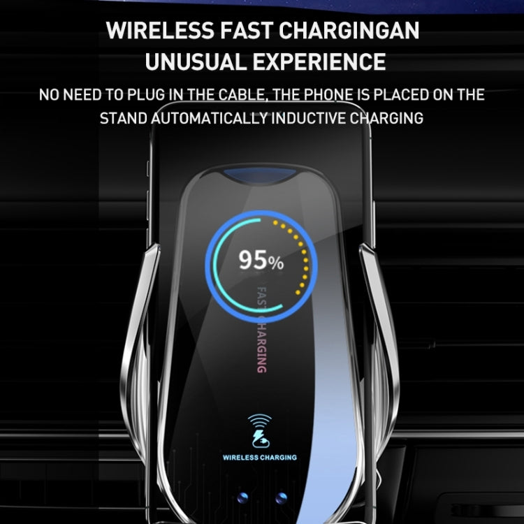 G10 Infrared lnduction Wireless Fast Charging Air Outlet Car Holder(Black)