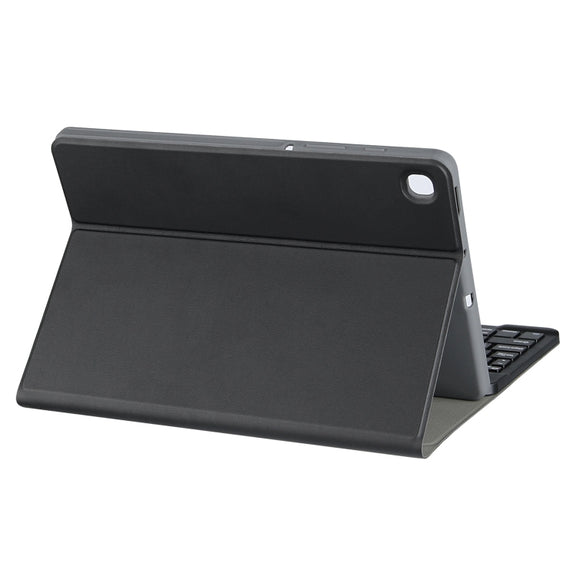 For Samsung Galaxy Tab S9 FE+ Square Cap Bluetooth Keyboard Leather Case with Pen Slot(Light Blue)