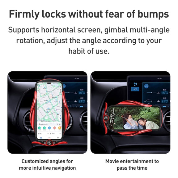 M2 Infrared lnduction Wireless Fast Charging Air Outlet Car Holder(Black)