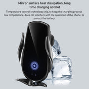 M2 Infrared lnduction Wireless Fast Charging Air Outlet Car Holder(Black)